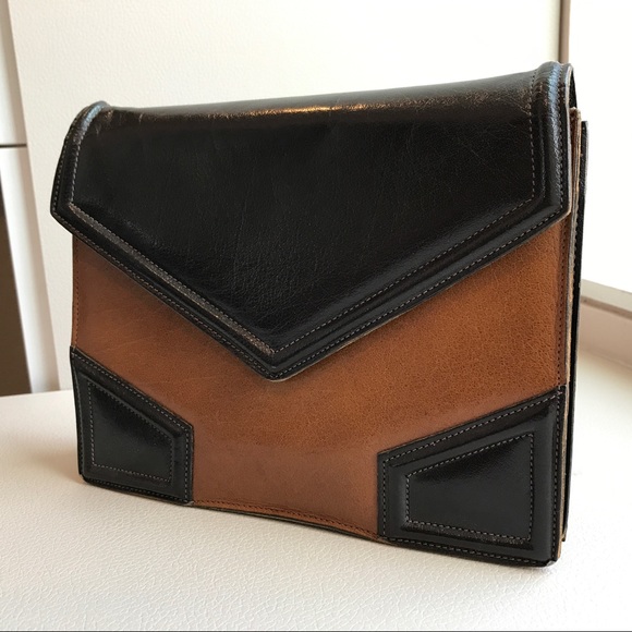 Yves Saint Laurent Black and Brown Bag - Picture 2 of 10